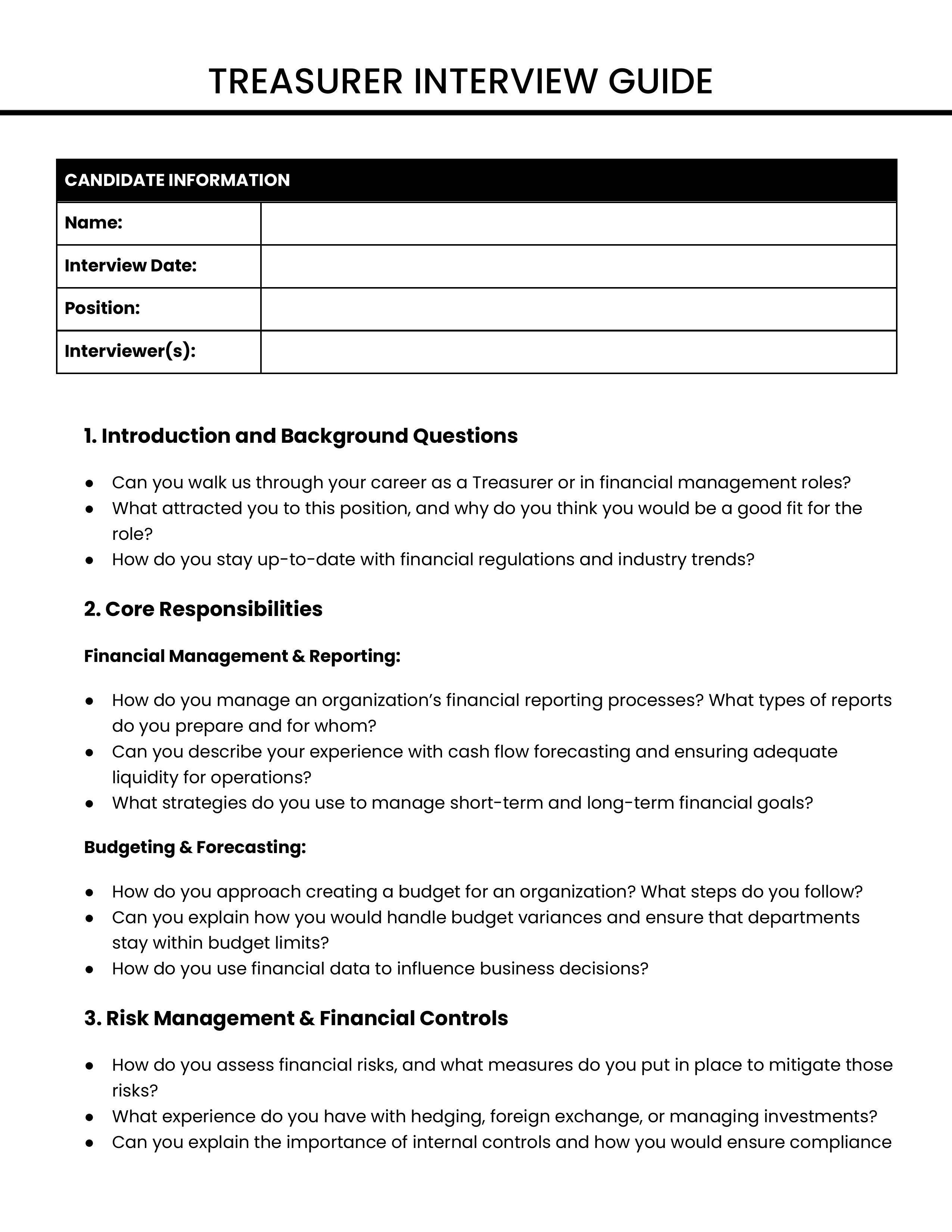 Phone Screen Interview Guide Example Phone Screen Interview Form | Medusa Store